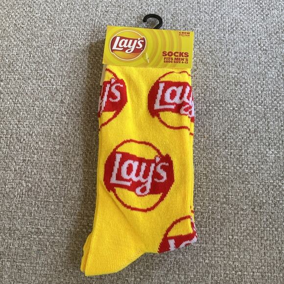 Lay’s Potato Chips Novelty Crew Socks - Picture 2 of 6